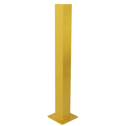 Posts for safety railing, for outdoor use, height 1000 mm for 2 bars, single post.