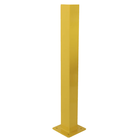 Posts for safety railing, for outdoor use, height 1000 mm for 2 bars, single post.