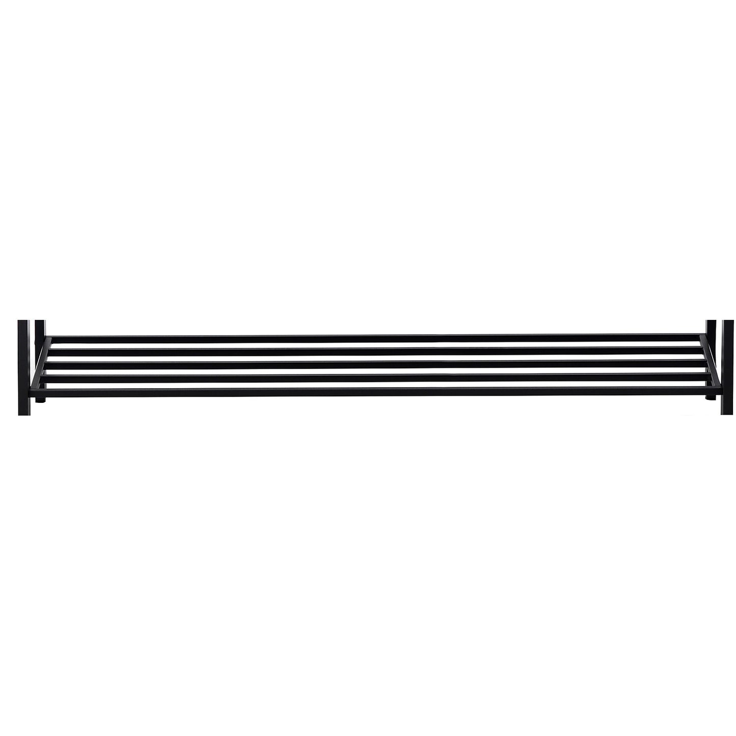 Shoe rack made of steel profiles, graphite grey, LxD 2000 x 400 mm.