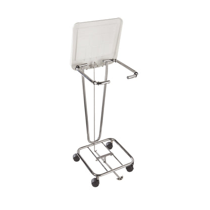 Pedal assembly, for waste sack stands, pedal-opened lids, stainless steel.
