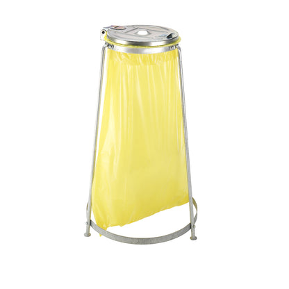Waste sack stand, 3-leg frame, for capacity 120 l, stationary, height 980 mm.