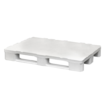 Hygienic pallet, white, pack of 5, LxWxH 1200 x 800 x 157 mm, 1+ packs.