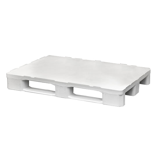 Hygienic pallet, white, pack of 5, LxWxH 1200 x 800 x 157 mm, 1+ packs.