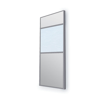 Flexible partition system, wall thickness 82 mm, glass wall section, HxW 1085 x 1200 mm.