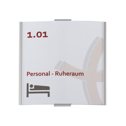 FRANKFURT™ door sign, height 148 mm, width 155 mm, weight 0.15 kg.