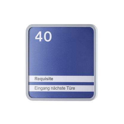 MAXI™ decorative frame, pack of 3, for door sign HxW 153 x 153 mm, light grey.