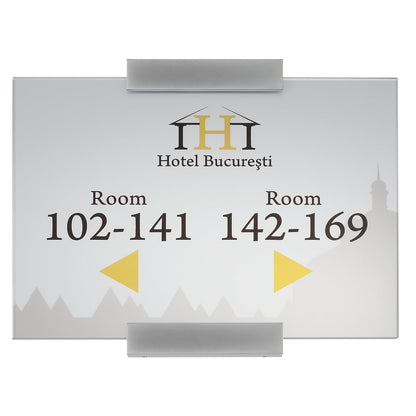 MONACO™ direction sign, A4, HxW 297 x 210 mm, weight 1.78 kg.