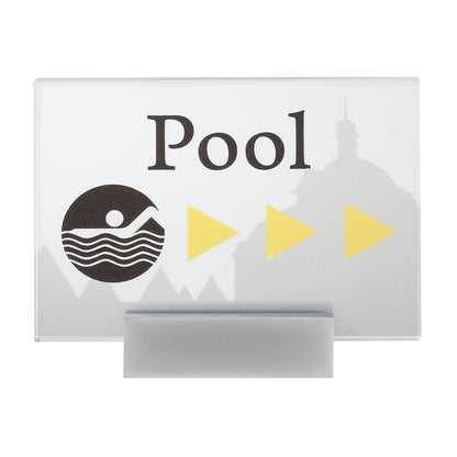 MONACO™ door sign, height 105 mm, A6, weight 0.54 kg.
