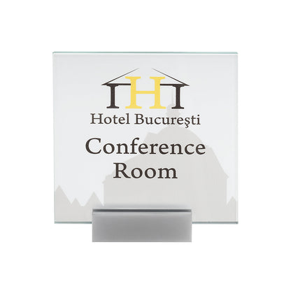 MONACO™ door sign, height 148 mm, weight 0.66 kg.