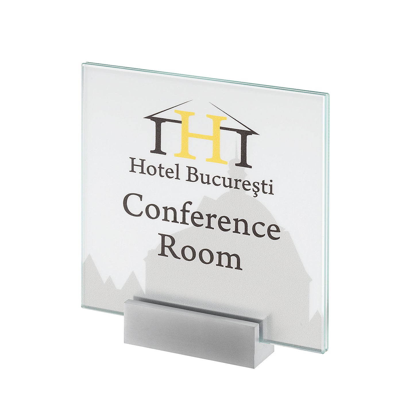 MONACO™ door sign, height 148 mm, weight 0.66 kg.