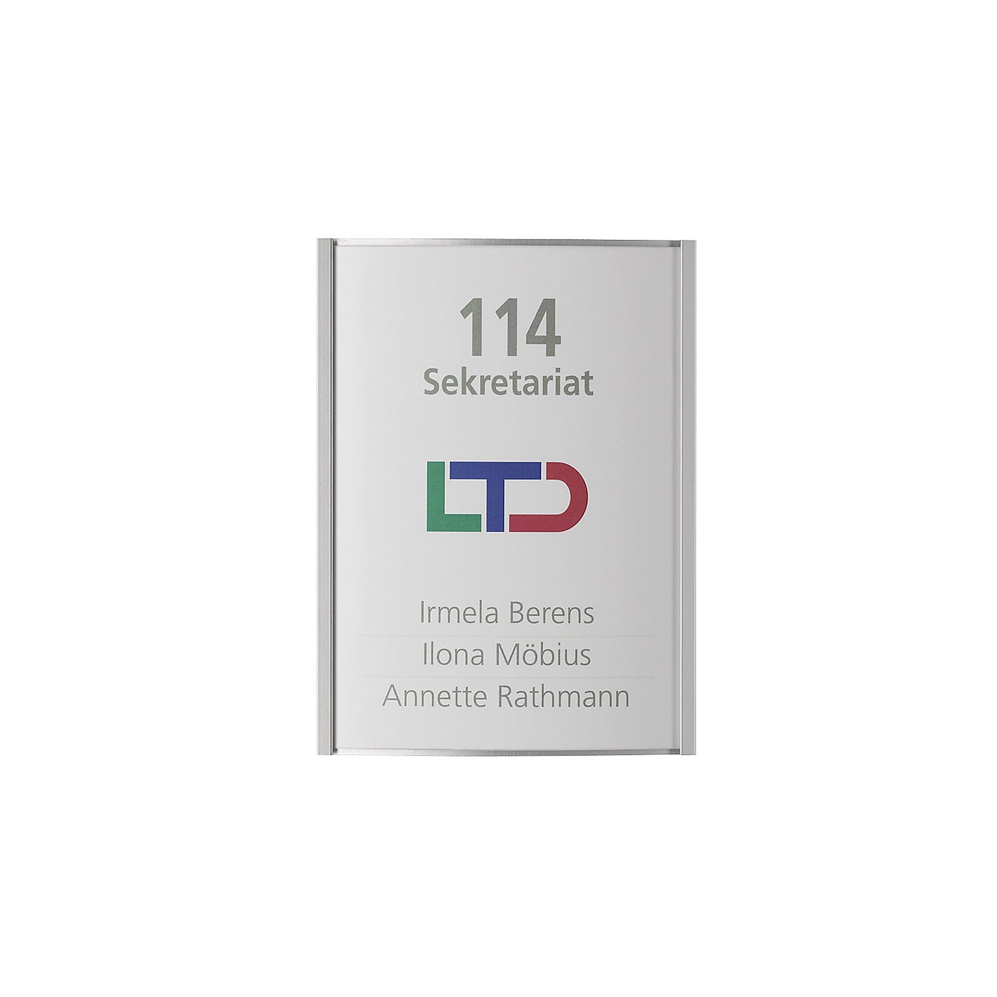 ORLANDO™ door sign, HxW 148 x 110 mm, A6, weight 0.15 kg.