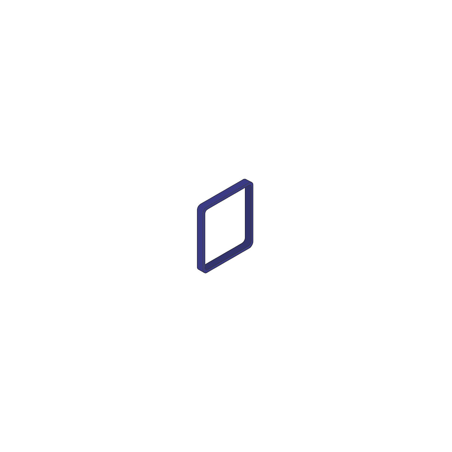 MAXI™ decorative frame, pack of 3, for door sign HxW 153 x 153 mm, medium blue.