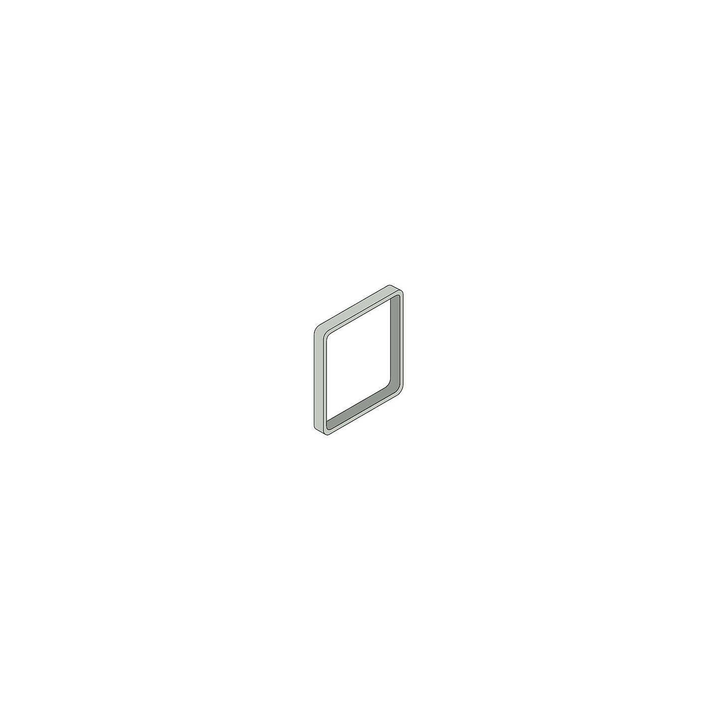 MAXI™ decorative frame, pack of 3, for door sign HxW 153 x 153 mm, light grey.