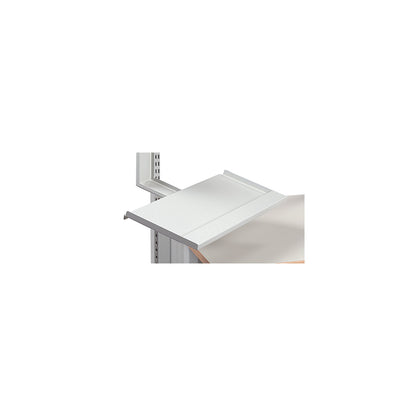 Keyboard shelf, for LCD monitor bracket, light grey.