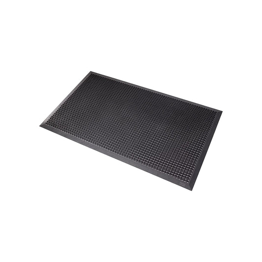 Entrance matting, suitable for wheelchairs, black, LxW 900 x 700 mm.