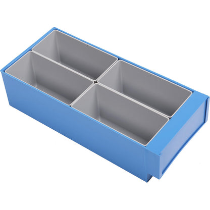 Insert box for combination drawer system, for drawer HxWxD 88 x 145 x 309 mm, max. 4 bins per drawer.