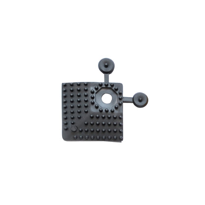 Corner element, LxW 60 x 60 mm, pack of 4, black.