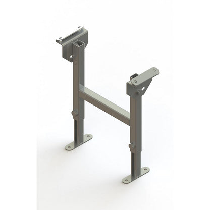 Dual frame support, zinc plated, track width 500 mm, adjustment range 330 - 480 mm.