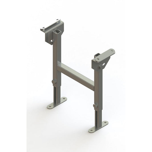 Dual frame support, zinc plated, track width 400 mm, adjustment range 330 - 480 mm.