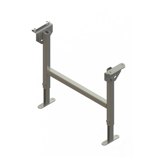 Dual frame support, zinc plated, track width 400 mm, adjustment range 380 - 580 mm.