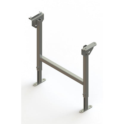 Dual frame support, zinc plated, track width 500 mm, adjustment range 470 - 750 mm.