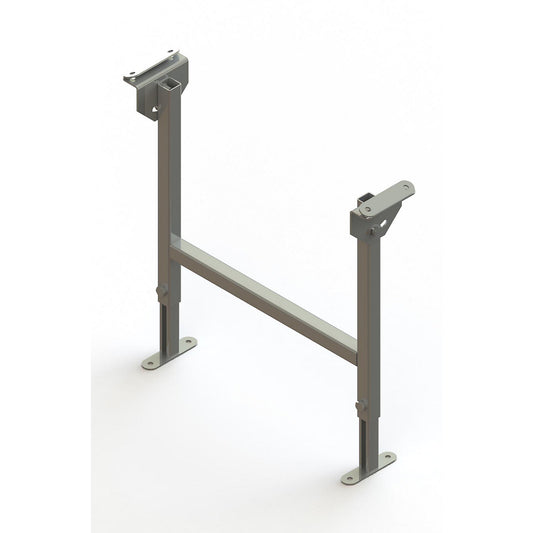 Dual frame support, zinc plated, track width 400 mm, adjustment range 470 - 750 mm.