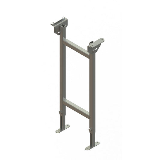 Dual frame support, zinc plated, track width 300 mm, adjustment range 730 - 1250 mm.