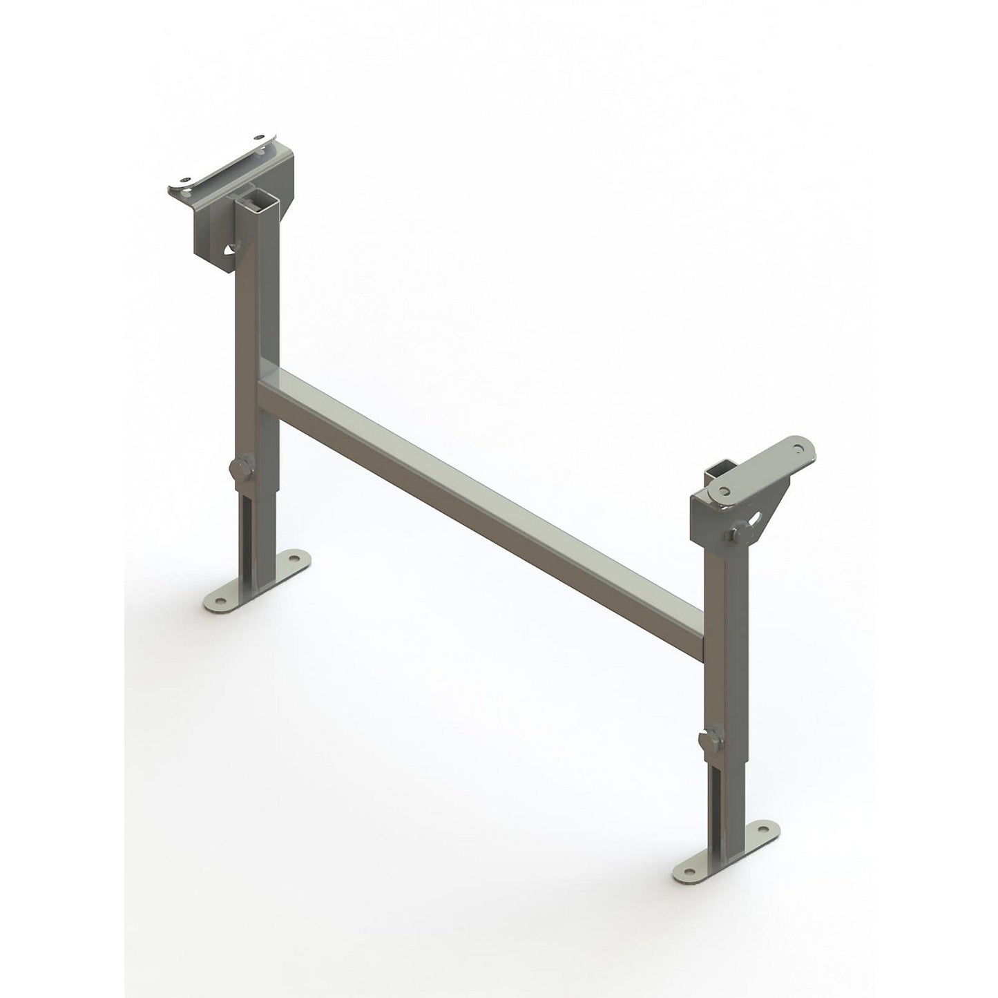 Dual frame support, zinc plated, track width 600 mm, adjustment range 330 - 480 mm.