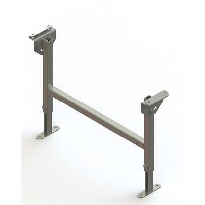 Dual frame support, zinc plated, track width 600 mm, adjustment range 380 - 580 mm.