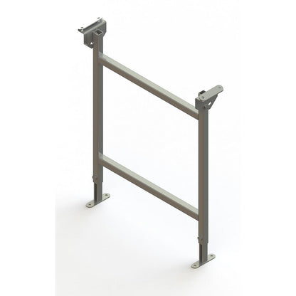 Dual frame support, zinc plated, track width 600 mm, adjustment range 730 - 1250 mm.