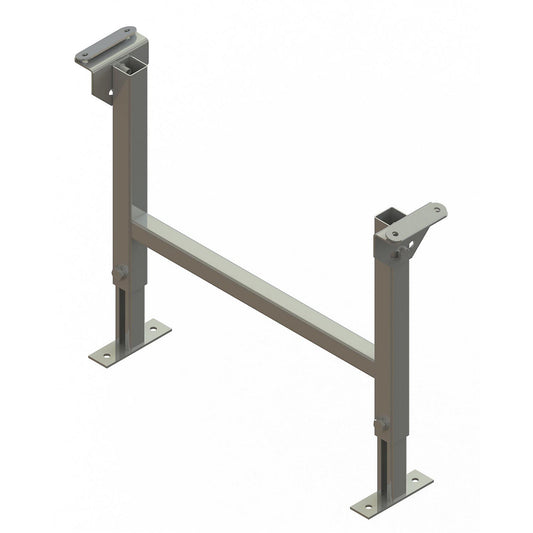 Dual frame support, track width 600 mm, height up to support 430 - 670 mm.