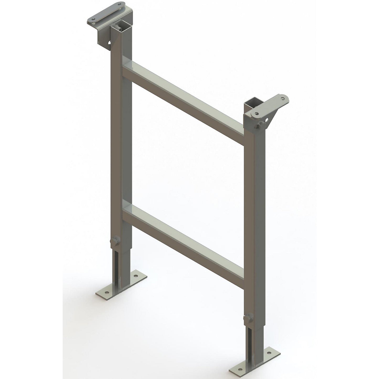 Dual frame support, track width 500 mm, height up to support 690 - 1170 mm.