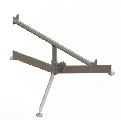 Lightweight tripod frame support, for track width 600 mm, height up to support 210 - 350 mm.