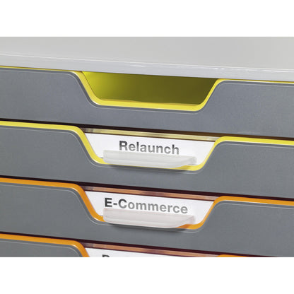 VARICOLOR® drawer box, HxWxD 292 x 280 x 356 mm, 10 drawers, grey.