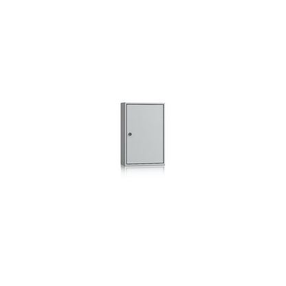 Key cabinet, light grey RAL 7035, HxWxD 450 x 300 x 130 mm, for 60 hooks.