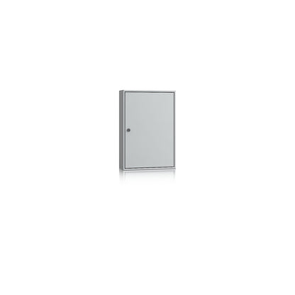 Key cabinet, light grey RAL 7035, HxWxD 550 x 380 x 130 mm, for 90 hooks.