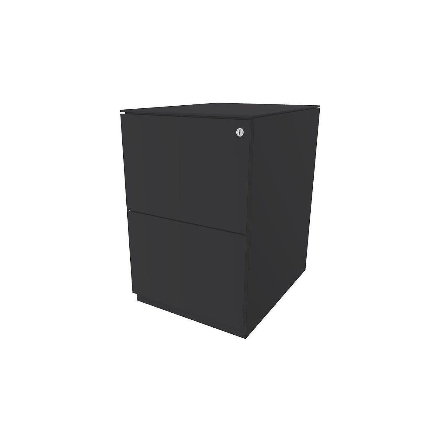 Note™ mobile pedestal, with 2 suspension file drawers, HxW 652 x 420 mm, with top, charcoal.
