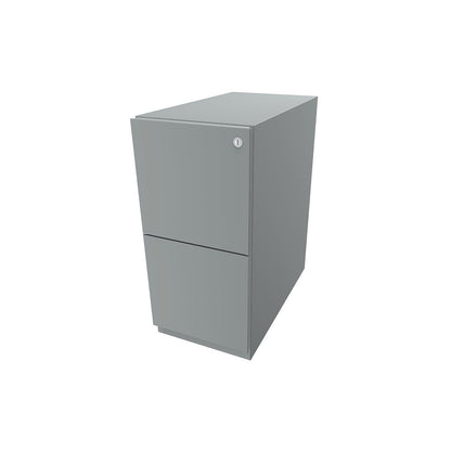 Note™ mobile pedestal, with 2 suspension file drawers, HxW 645 x 300 mm, silver.