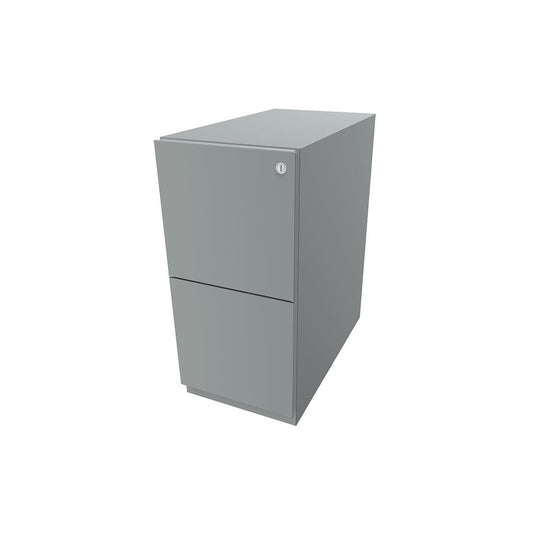 Note™ mobile pedestal, with 2 suspension file drawers, HxW 645 x 300 mm, silver.