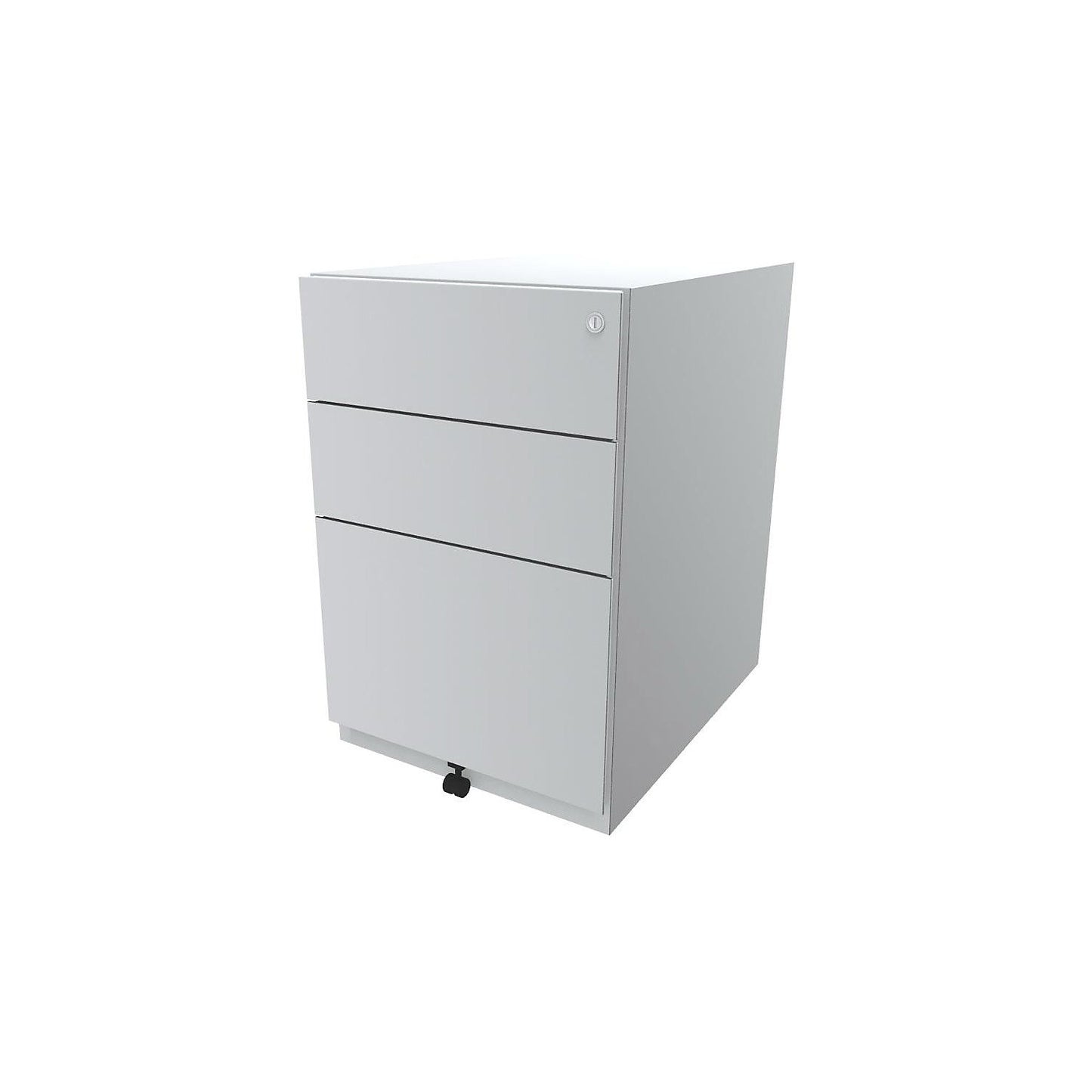 Note™ mobile drawer unit, with 2 universal drawers, 1 suspension file drawer, HxWxT 645 x 420 x 565 mm, traffic white.