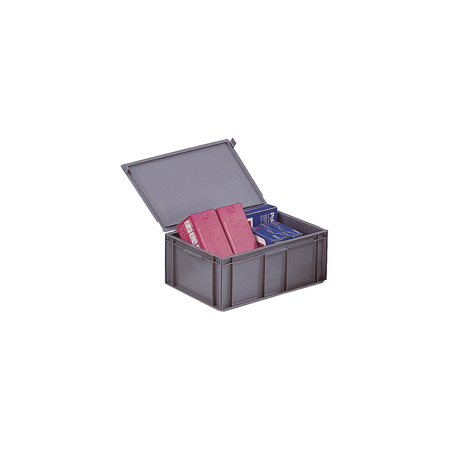 Euro size containers, capacity 45 l, LxWxH 600 x 400 x 246 mm, 1+ items.