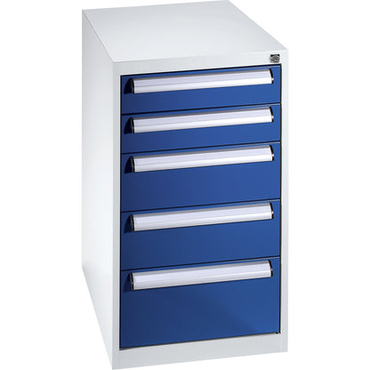 Tool cupboard, width 600 mm, height 800 mm, drawers: 2 x 100, 2 x 150, 1 x 200 mm.