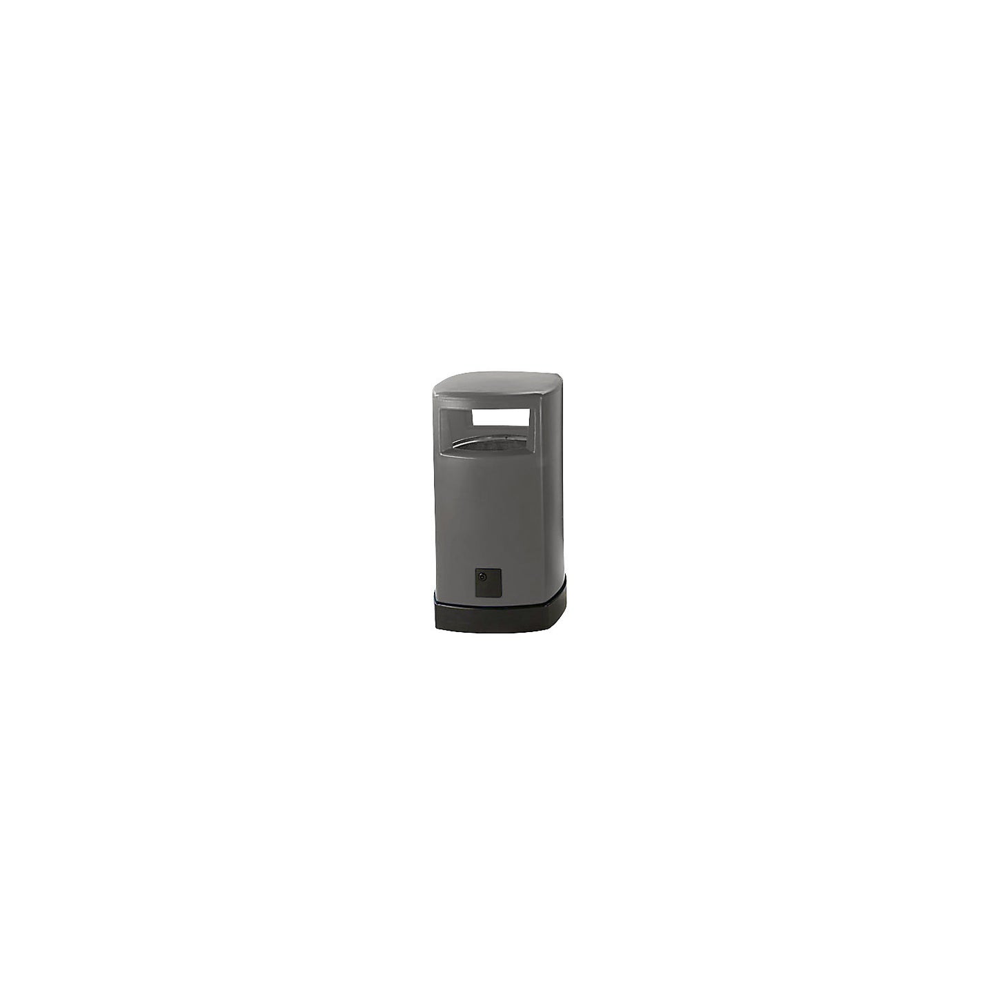 Plastic waste collector for outdoor use, capacity 120 l, WxHxD 580 x 1050 x 580 mm, grey.