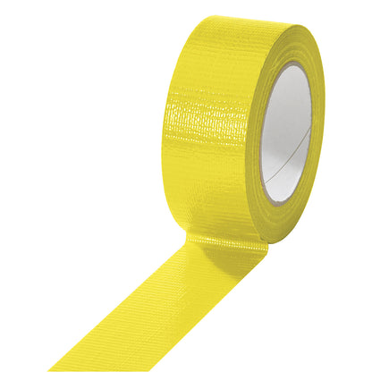 Fabric tape, in different colours, pack of 24 rolls, yellow, tape width 38 mm.