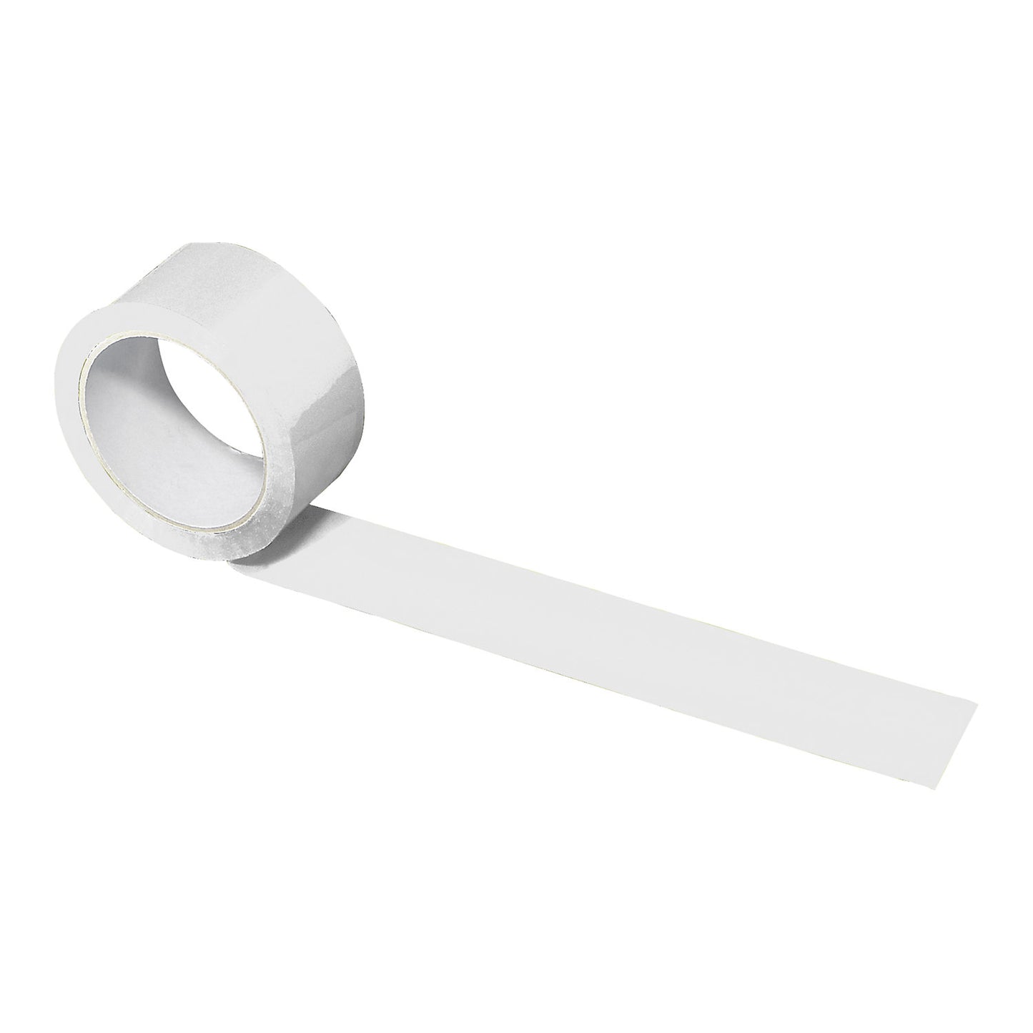 PP packing tape, white, tape width 50 mm, pack of 108 rolls.