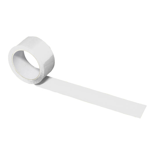 PP packing tape, white, tape width 50 mm, pack of 108 rolls.