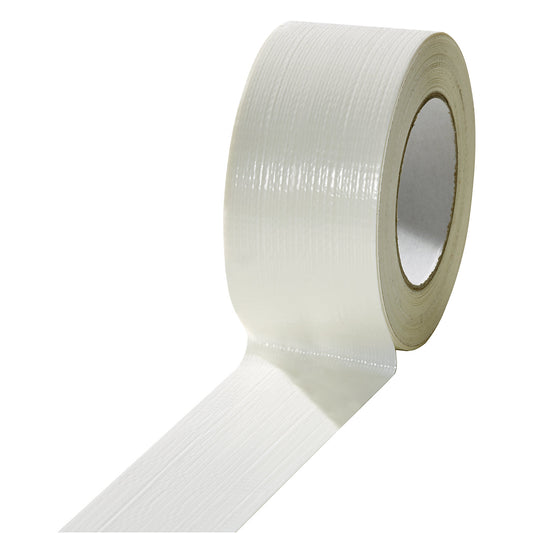Fabric tape, in different colours, pack of 18 rolls, white, tape width 50 mm.