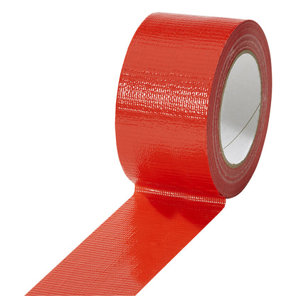 Fabric tape, in different colours, pack of 18 rolls, red, tape width 50 mm.