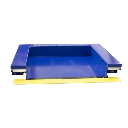 Lifting/tilting platform, U platform, tilts to long side, width 1270 mm, for pallet truck.