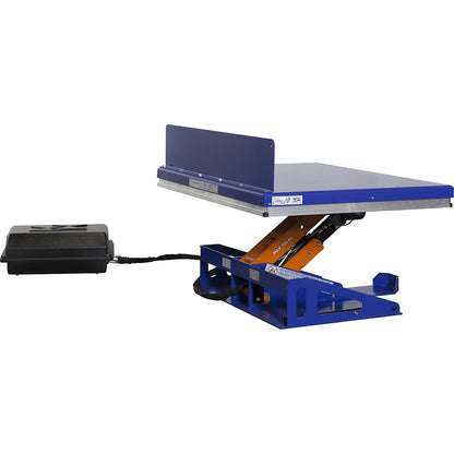 Lifting/tilting platform, G platform, tilts to long side, width 1300 mm, for roller forklift.